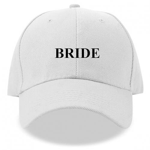 White Bride Embroidery Baseball Caps Bridal Party Gift White Bride Embroidery Baseball Caps Bridal Party Gift