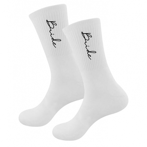 High Quality White Bride Socks Bride to be Wedding Gifts High Quality White Bride Socks Bride to be Wedding Gifts